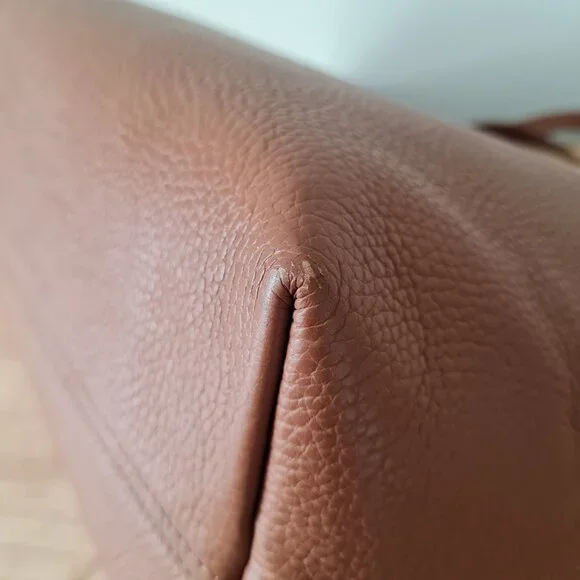 Cuyana Classic Large Structured Tote Rare Organizer Caramel Brown Leather - Picture 8 of 15